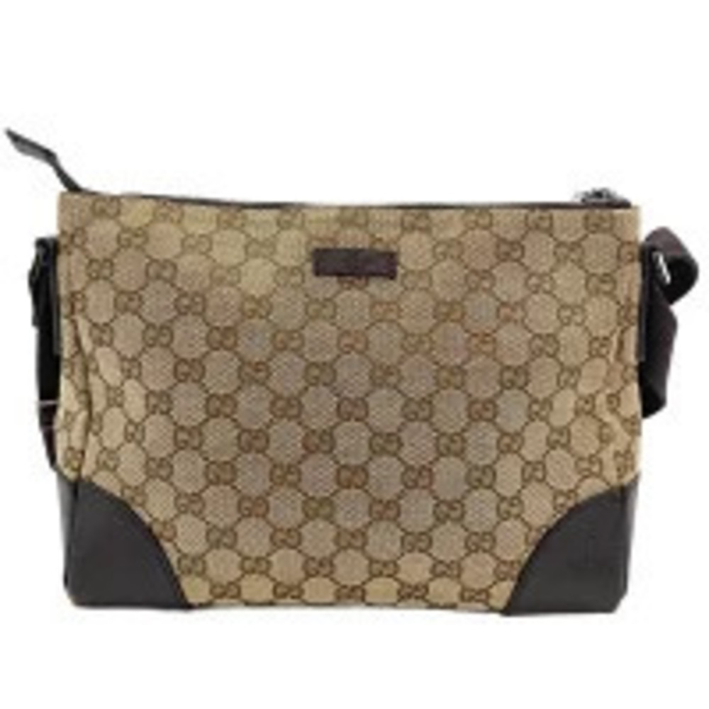 Gucci GG Canvas Shoulder Bag Beige Cream